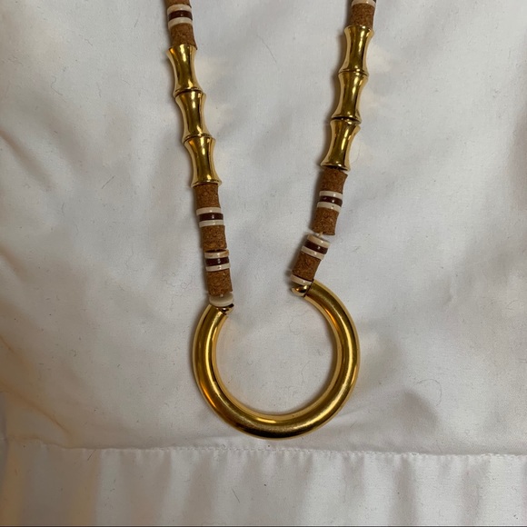 MFA beaded gold boho necklace - Picture 3 of 5